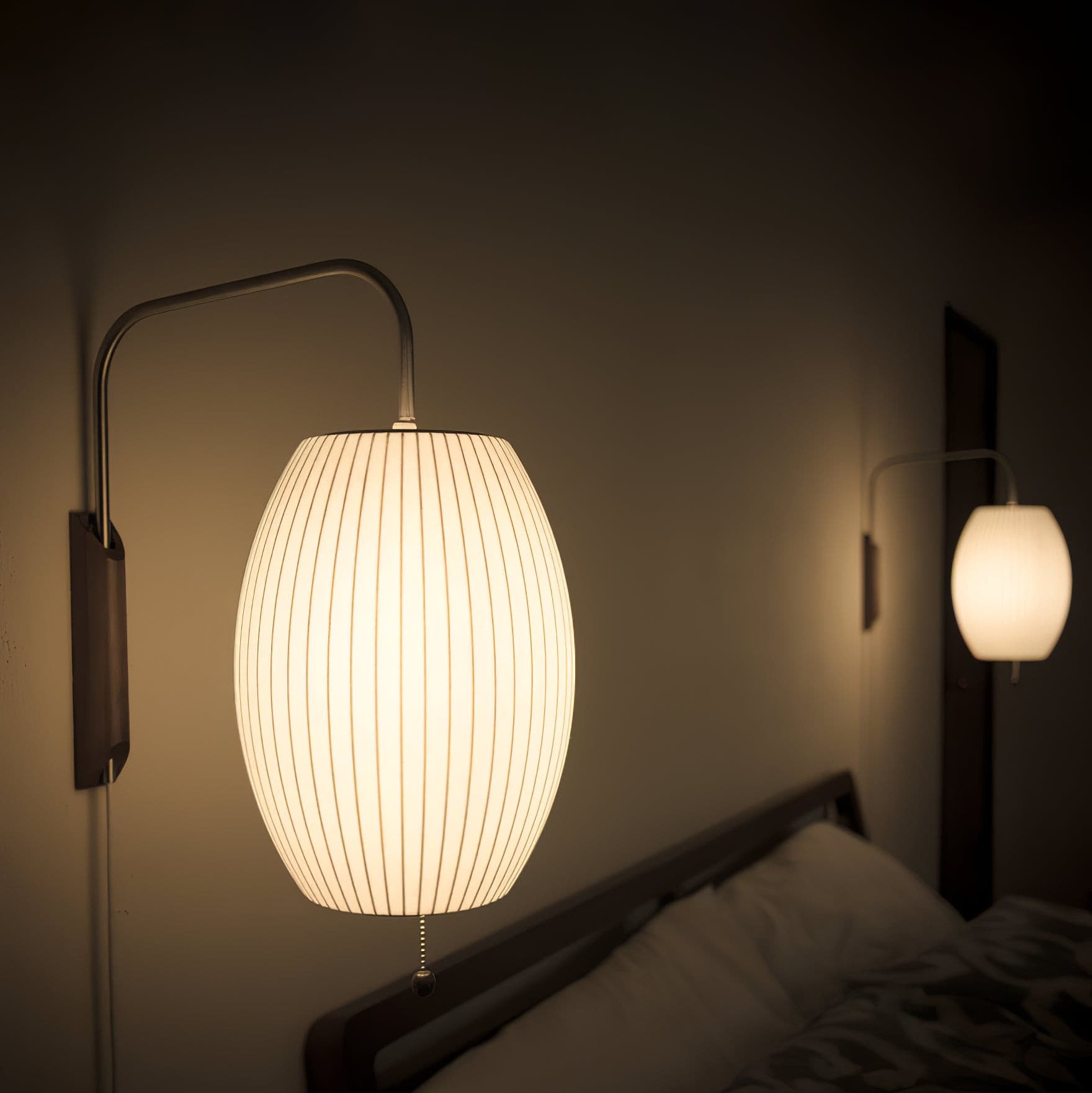 Wall Lamp Polymer Steel 11 in x 15.8 in Walnut Indoor Reading Bedroom Accent Lighting | Thomler