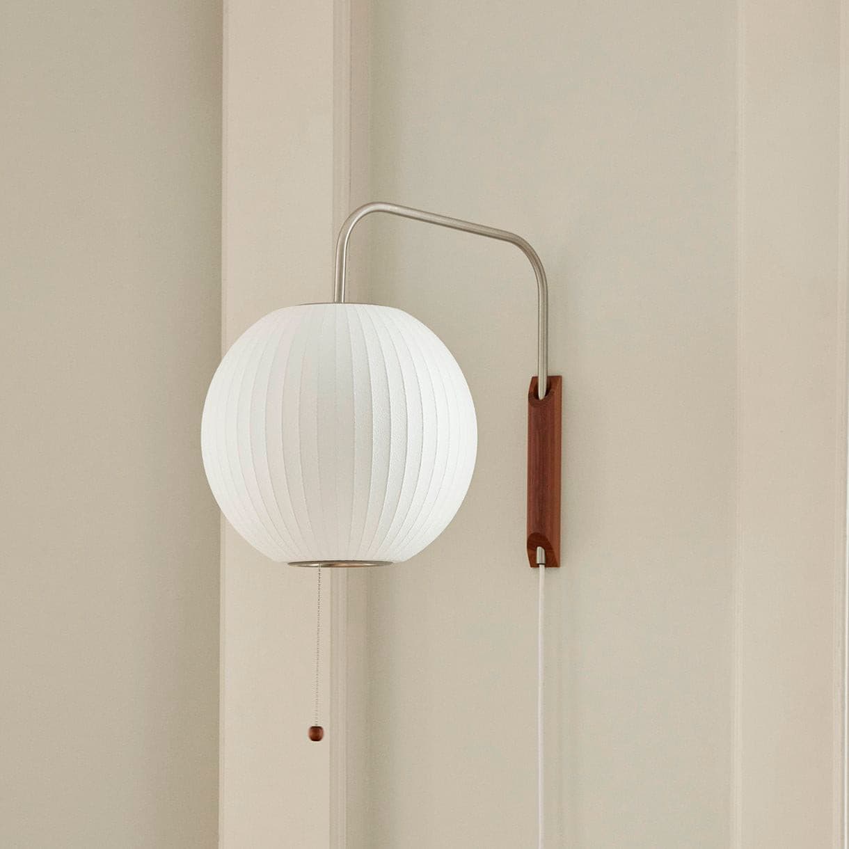 Wall Lamp Polymer Steel 11 in x 15.8 in Walnut Indoor Reading Bedroom Accent Lighting | Thomler