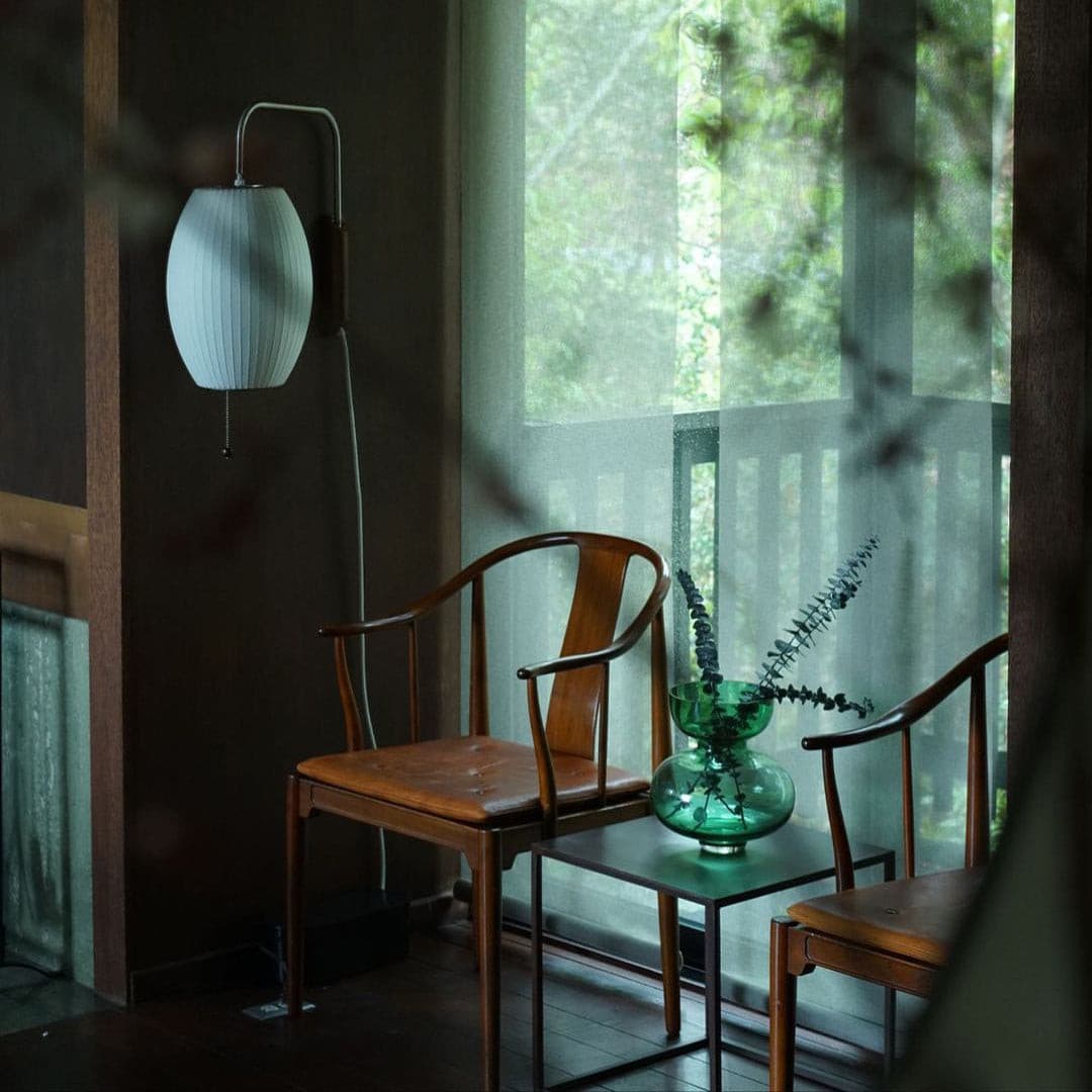 Wall Lamp Polymer Steel 11 in x 15.8 in Walnut Indoor Reading Bedroom Accent Lighting | Thomler