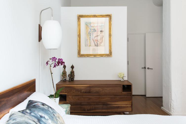 Wall Lamp Walnut Opal Shade 40.0 cm White Bedroom Living Room Plug In Reading Light Japandi Mid Century Accent Lighting | Thomler