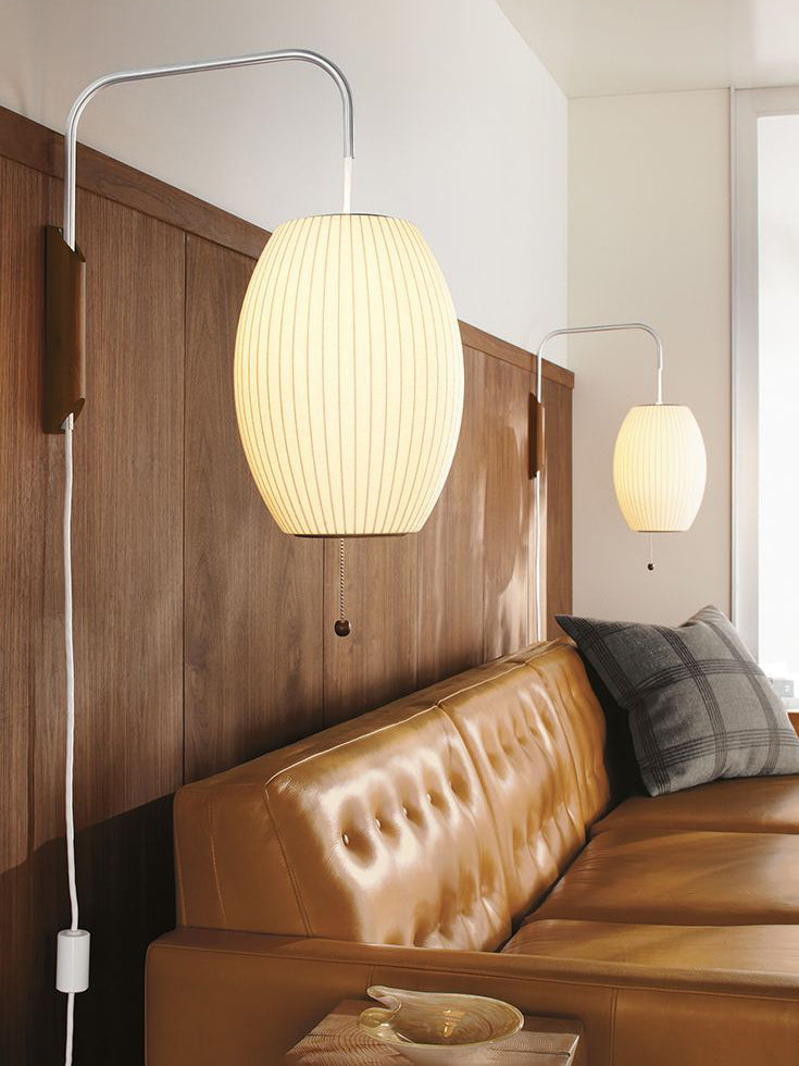Wall Lamp Polymer Steel 11 in x 15.8 in Walnut Indoor Reading Bedroom Accent Lighting | Thomler