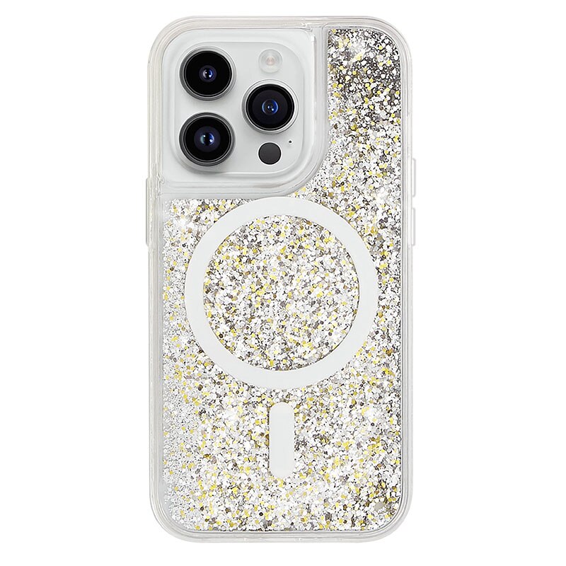 Glitter Liquid Quicksand MagSafe iPhone Case with Anti-Fingerprint TPU Shockproof Protection for iPhone 13 14 15 16 17 Pro Max Air | Thomler