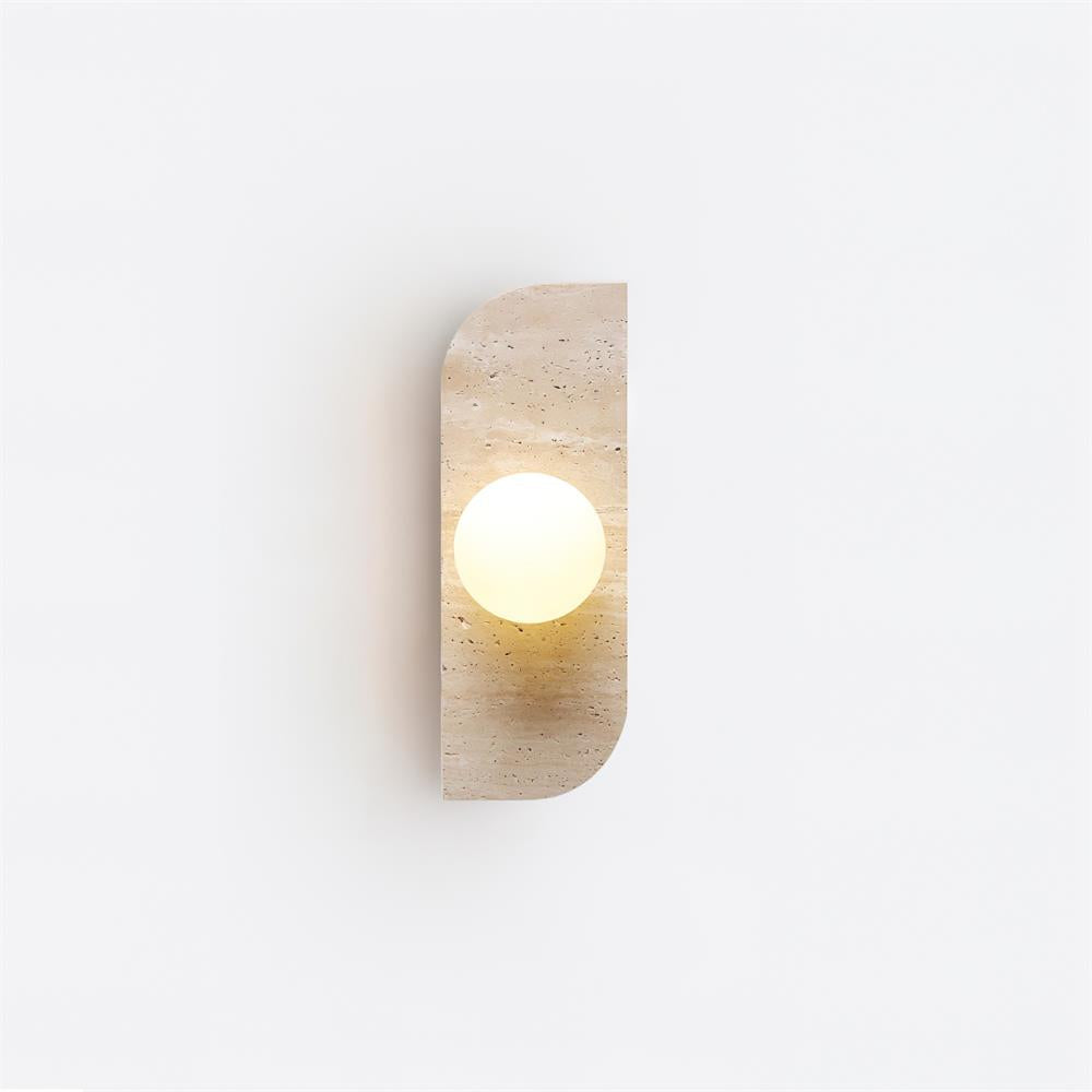 Wall Lamp Travertine Stone 7W G9 7 in Indoor Bathroom Hallway Lighting Fixture Modern Minimalist Design | Thomler