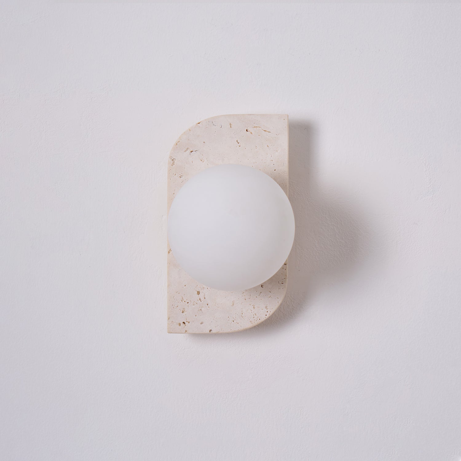 Wall Lamp Travertine Stone 7W G9 7 in Indoor Bathroom Hallway Lighting Fixture Modern Minimalist Design | Thomler