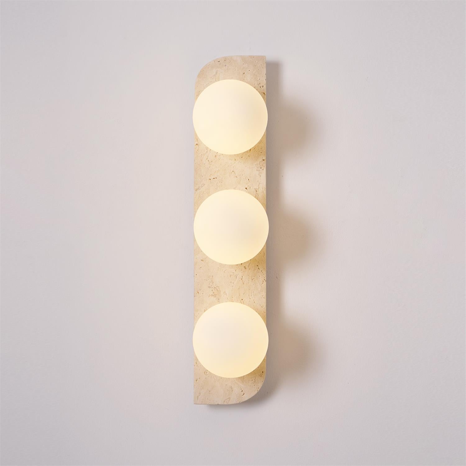Wall Lamp Travertine Stone 7W G9 7 in Indoor Bathroom Hallway Lighting Fixture Modern Minimalist Design | Thomler