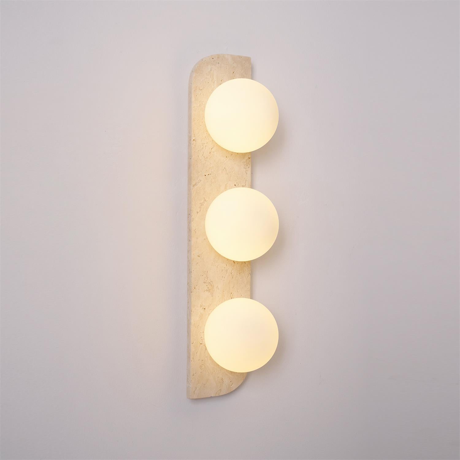 Wall Lamp Travertine Stone 7W G9 7 in Indoor Bathroom Hallway Lighting Fixture Modern Minimalist Design | Thomler