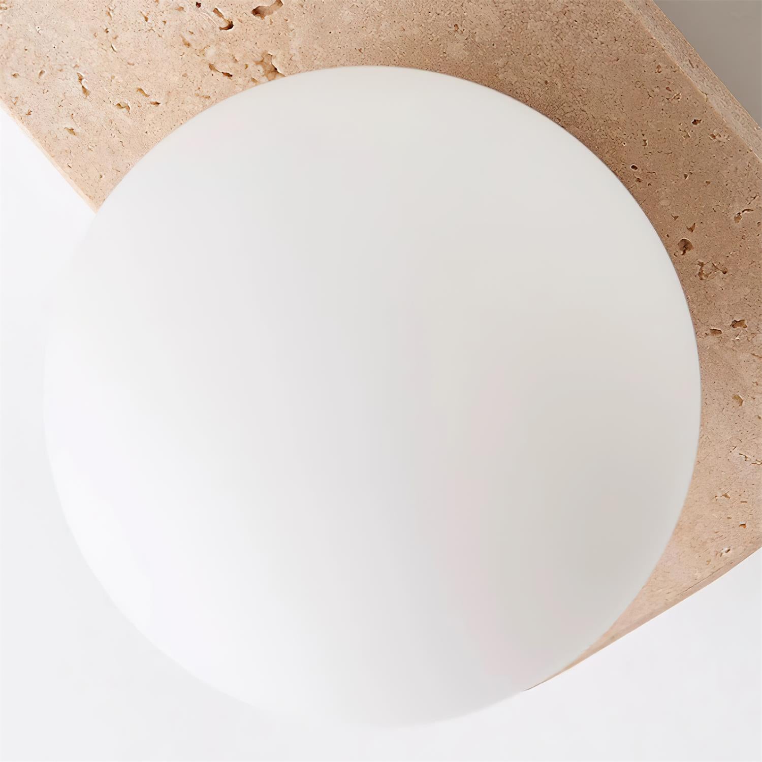 Wall Lamp Travertine Stone 7W G9 7 in Indoor Bathroom Hallway Lighting Fixture Modern Minimalist Design | Thomler