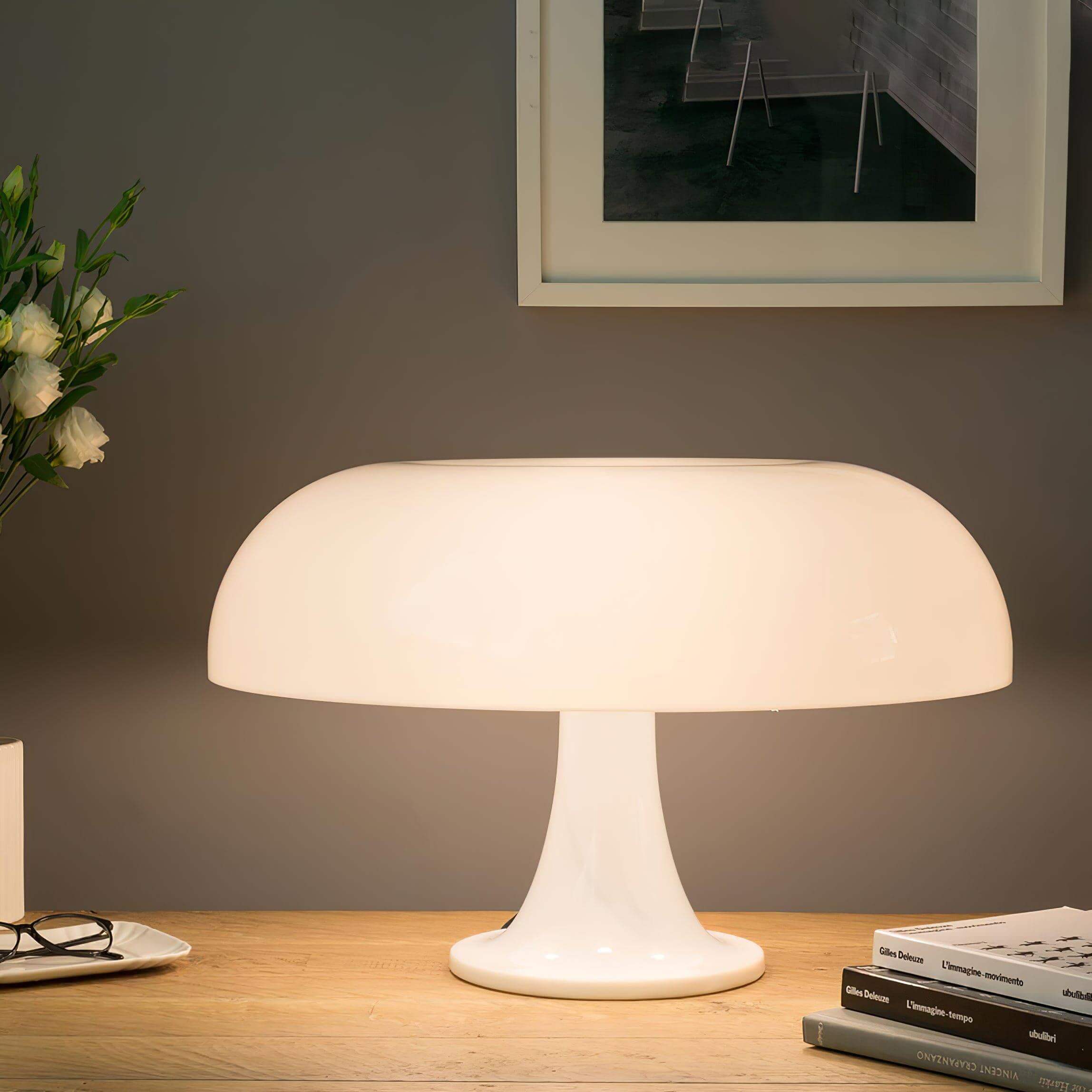 Table Lamp Metal 12.6 in Warm White Indoor Desk Reading Light Modern Minimalist Design | Thomler
