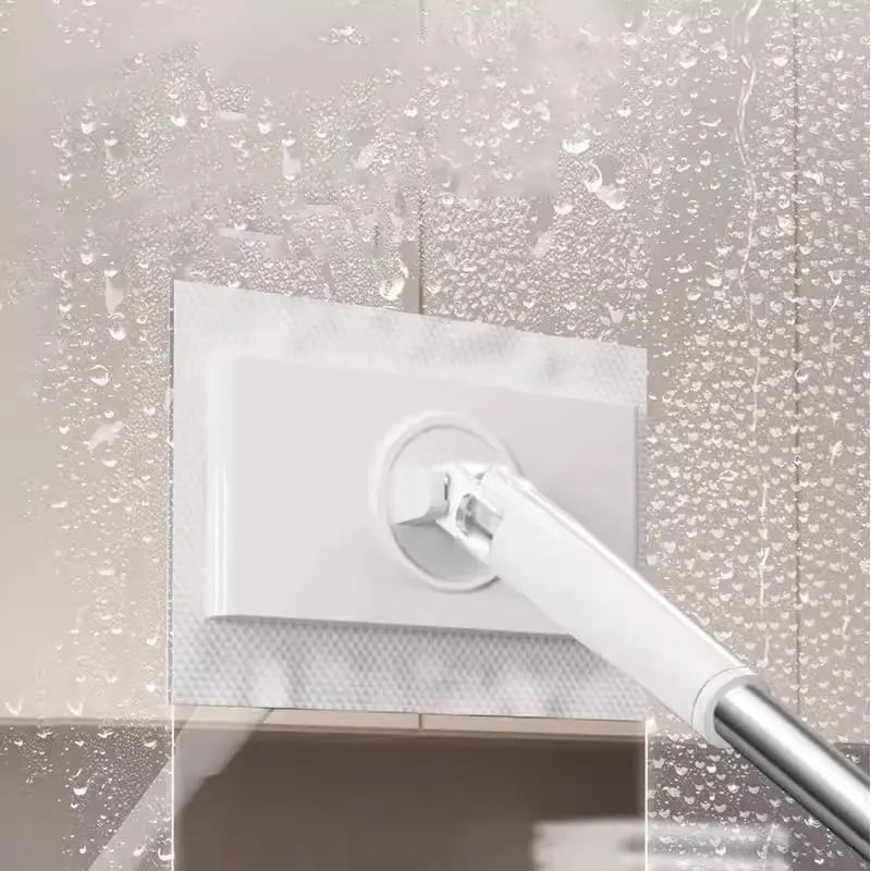 Compact Spin Mop with Press-Release Head – Hands-Free Cloth Ejection for Quick Floor Cleaning | Thomler