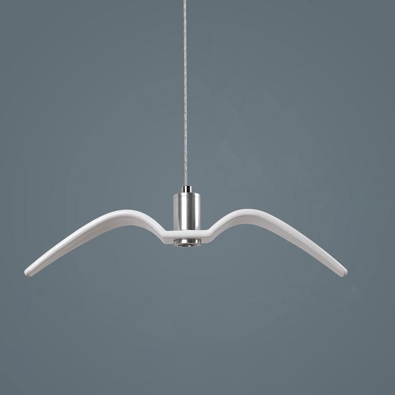 Pendant Light Resin LED 40.0 cm Black Dining Room Bird Ceiling Hanging Lamp Adjustable Cable Modern Scandinavian | Thomler