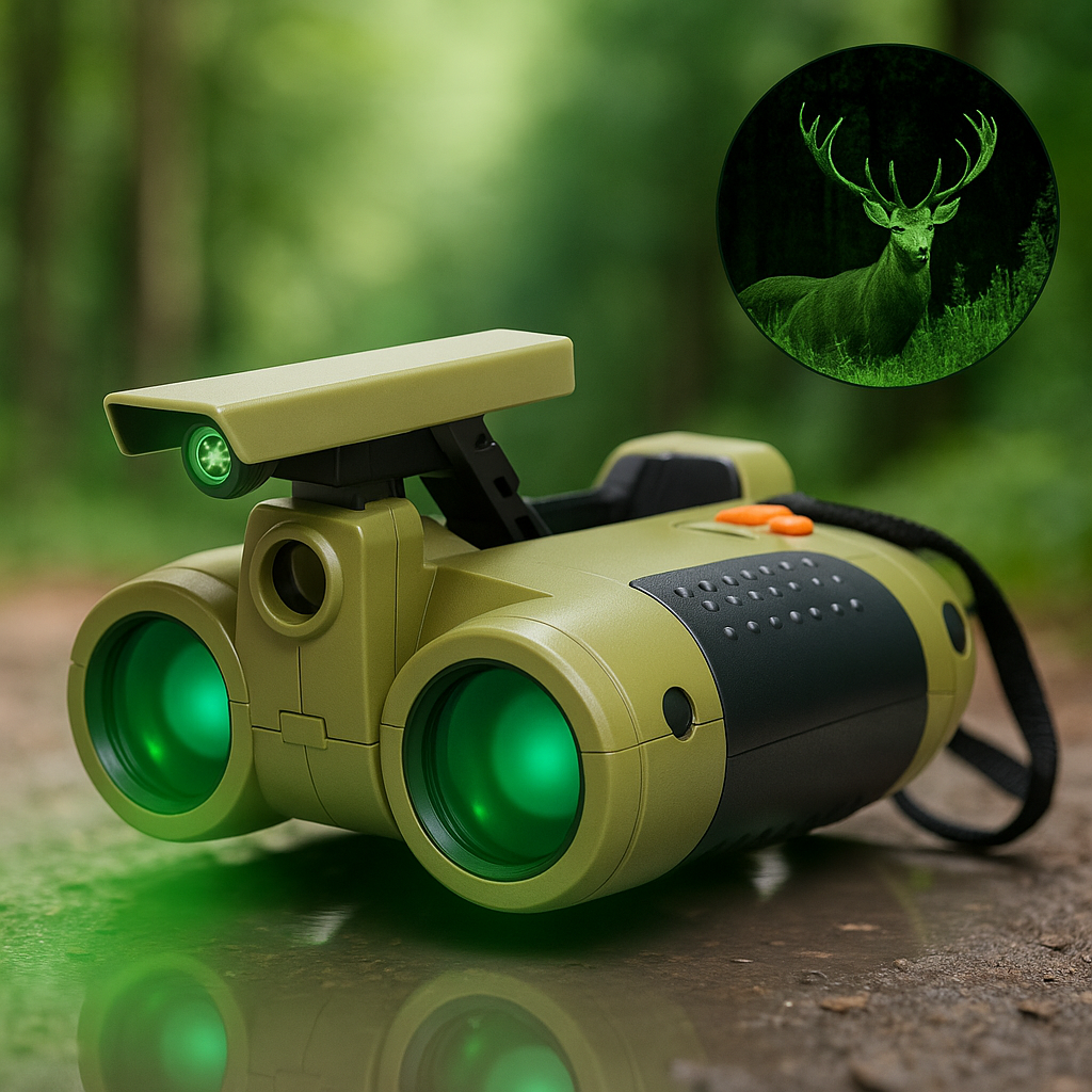 Kids Infrared Exploration Binoculars with Low-Light Vision 25 ft Range for Camping Hiking Wildlife Watching Outdoor Adventures Boys Girls | Thomler