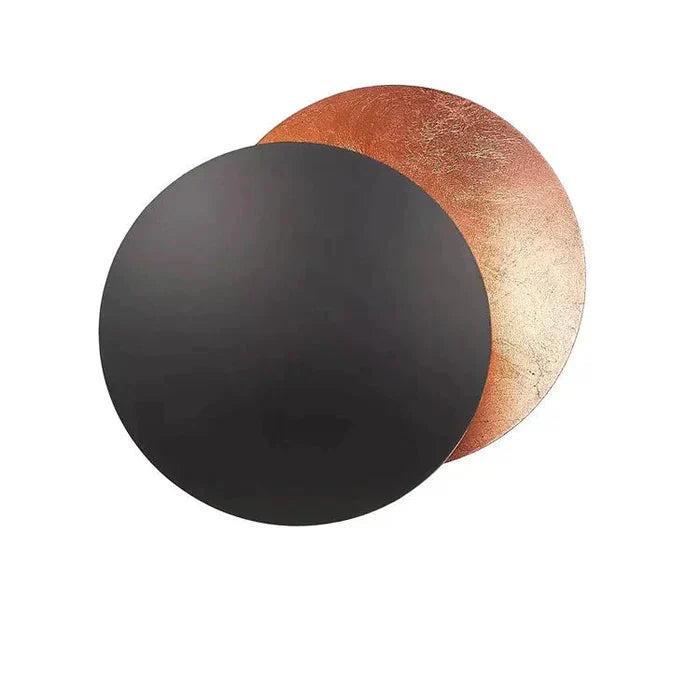 Modern Eclipse Shadow Wall Sconce LED Light White Gold Copper Black Indoor Ambient Lighting for Living Room Bedroom Hallway Reading Nook | Thomler