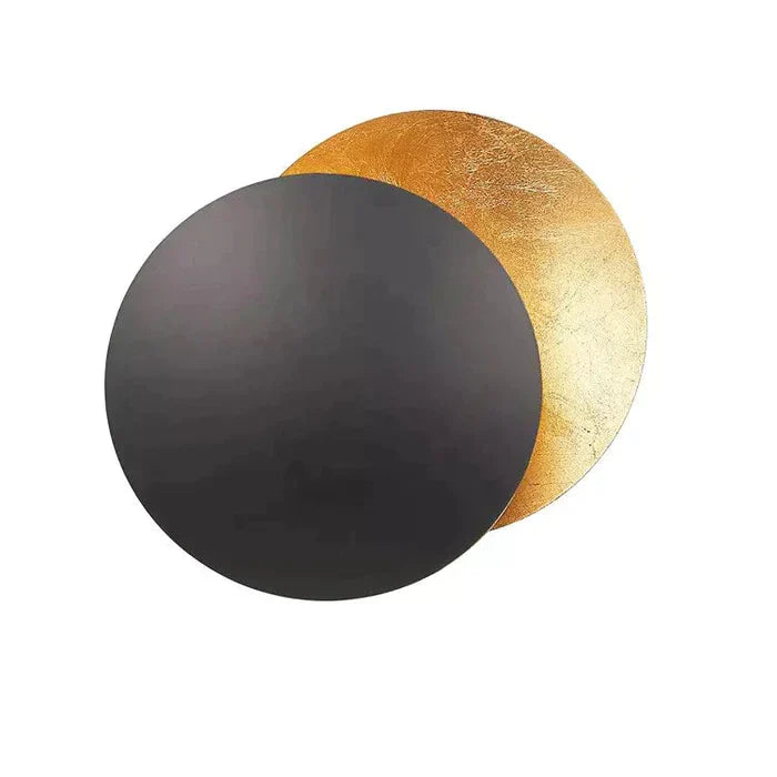 Modern Eclipse Shadow Wall Sconce LED Light White Gold Copper Black Indoor Ambient Lighting for Living Room Bedroom Hallway Reading Nook | Thomler