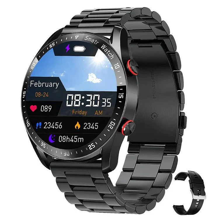 Fitness Smartwatch with Bluetooth Calling & Heart Rate Monitor – Health Tracker with Blood Pressure & SpO2 Sensor | Thomler