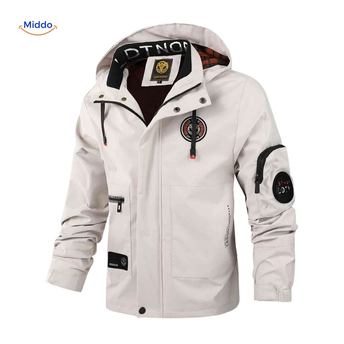 Men's Hooded All-Weather Jacket – Water-Resistant Cotton-Blend Parka for Fall & Spring | Thomler