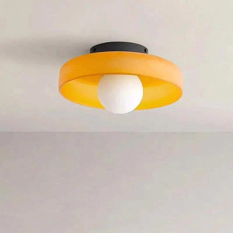 Glass Ceiling Light Fixture with Nordic-Inspired Design – Soft Ambient Lighting for Bedroom, Kitchen, Living Room & Hallway | Thomler