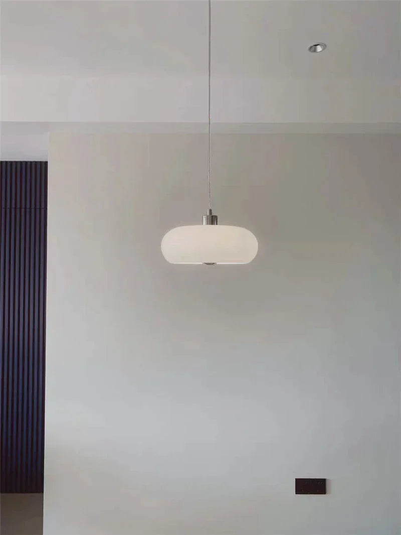 Scandinavian Wood & Metal LED Pendant Light with Adjustable Cord for Dining Room Kitchen Bedroom Modern Minimalist Ceiling Fixture | Thomler