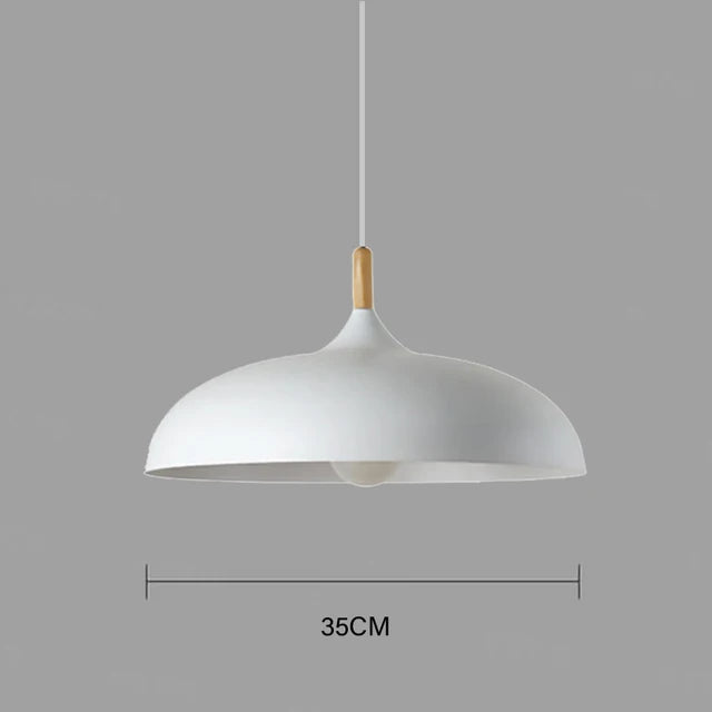 Oak Wood LED Ceiling Light Scandinavian Minimalist Flush Mount for Living Room Bedroom Dining Room Modern Nordic Style Fixture Adjustable | Thomler