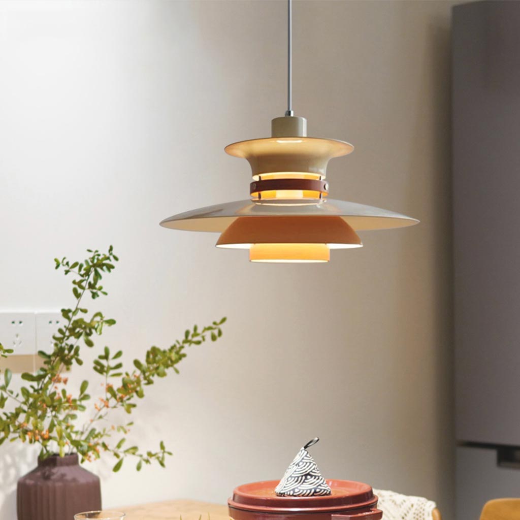 Pendant Light Iron Aluminium 19.7 in Adjustable Dining Room Bedroom Study Lighting Fixture Warm White Neutral | Thomler