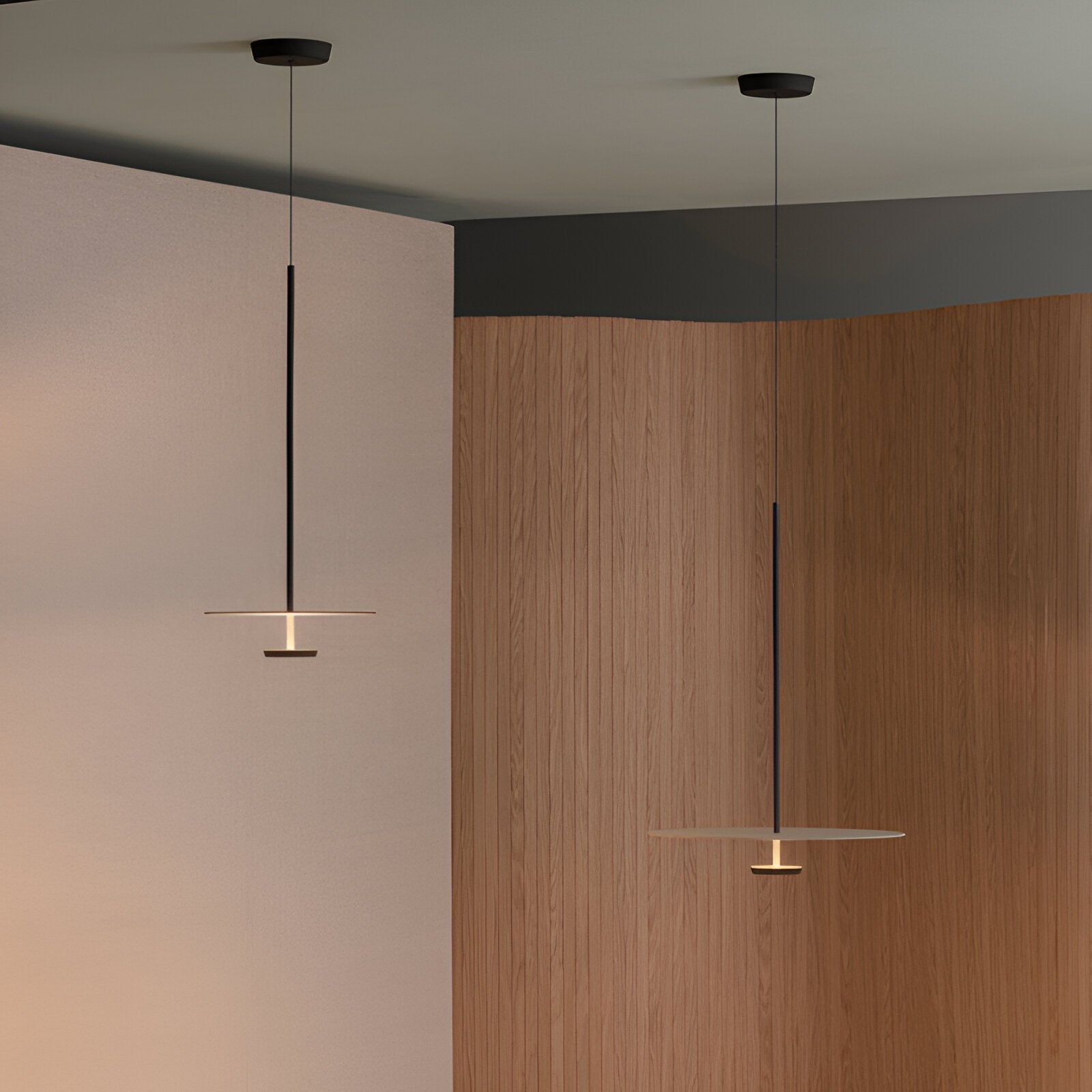 Pendant Light Iron Acrylic LED 59.1 in Adjustable Hanging Dining Room Kitchen Island Modern Ceiling Lamp | Thomler