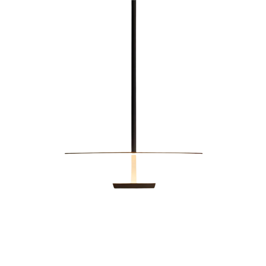Pendant Light Iron Acrylic LED 59.1 in Adjustable Hanging Dining Room Kitchen Island Modern Ceiling Lamp | Thomler
