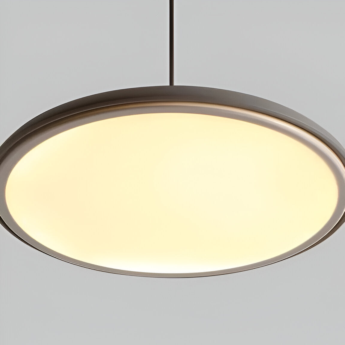 Pendant Light Zinc Alloy 25.0 cm (9.8") LED 4000K Rose Gold Living Room Bedroom Saucer Ceiling Hanging Lamp Adjustable | Thomler
