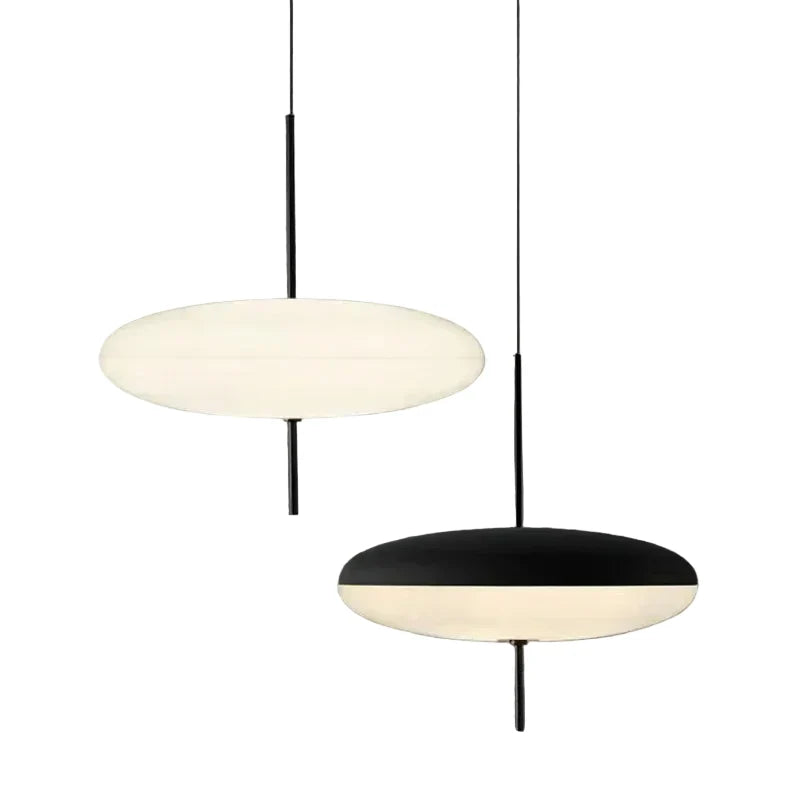 Contemporary Disc Pendant Lamp – Perforated Metal Shade with LED Downlight for Dining Room & Kitchen Island | Thomler