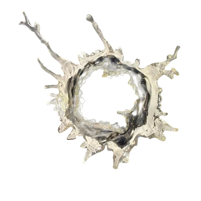 Textured Mirror Sconce with Ripple Glass & Integrated LED | Thomler