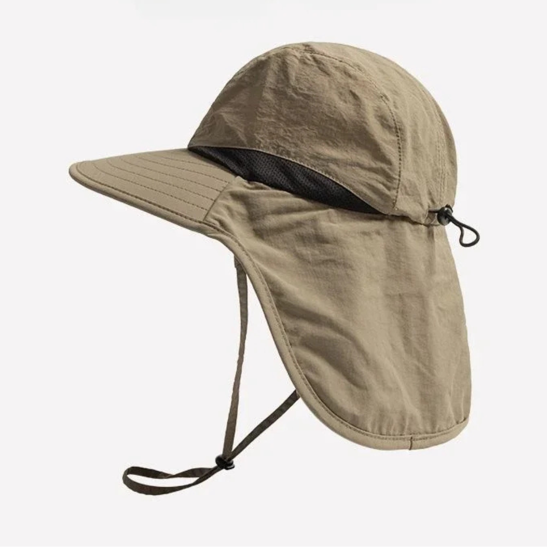 Adventure Fishing Headwear with Fold-Down Mesh Shield for Neck & Ears | Outdoor Boonie Cap for Hiking & Camping | UPF 50+ Shaded Crown & | Thomler