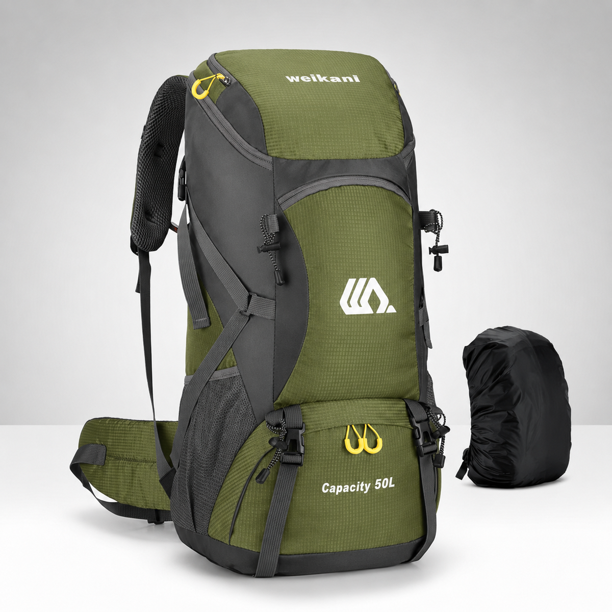 50L Hiking Backpack with Separate Shoe Compartment – Ventilated Back Panel, Padded Straps & Hip Belt – Multi-Day Trail Pack for Camping & | Thomler