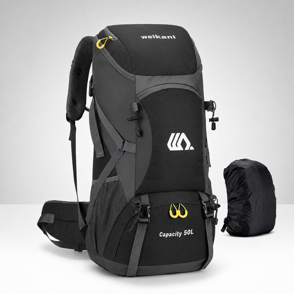 50L Hiking Backpack with Separate Shoe Compartment – Ventilated Back Panel, Padded Straps & Hip Belt – Multi-Day Trail Pack for Camping & | Thomler