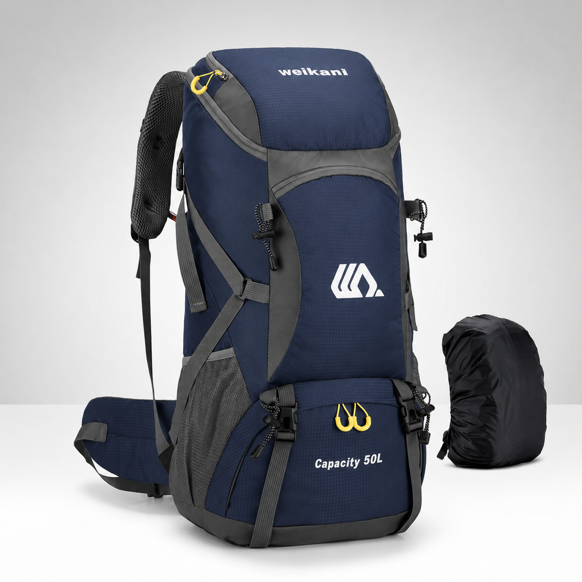 50L Hiking Backpack with Separate Shoe Compartment – Ventilated Back Panel, Padded Straps & Hip Belt – Multi-Day Trail Pack for Camping & | Thomler