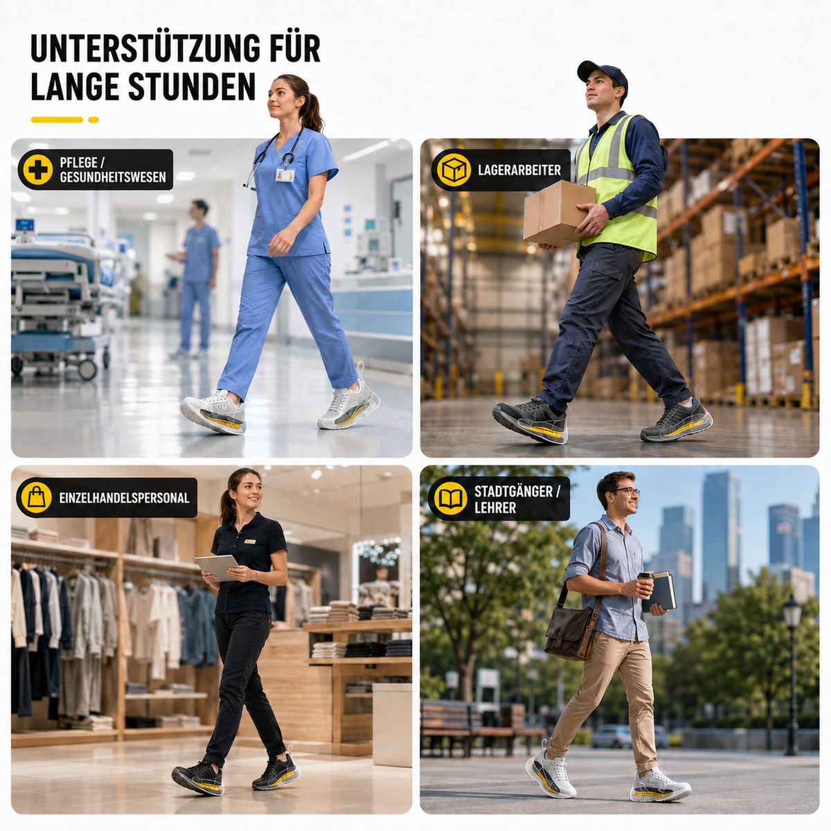 Shock-Absorbing Athletic Insoles with Contoured Arch Support for Running & Daily Wear | Thomler
