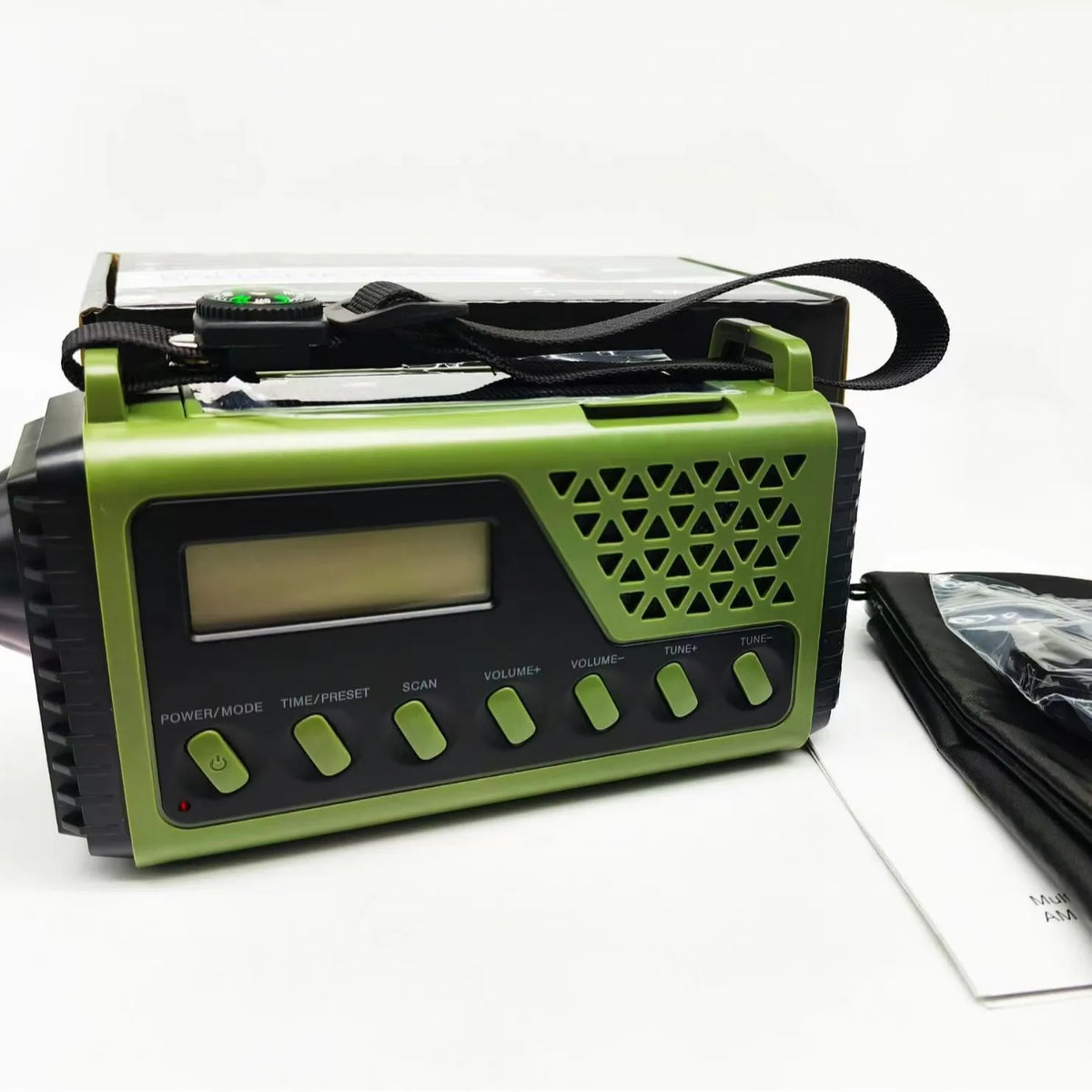 Emergency Weather Radio with Hand Crank Solar Charging Bluetooth Speaker Flashlight 10000mAh Power Bank for Camping Hiking Survival Kits | Thomler