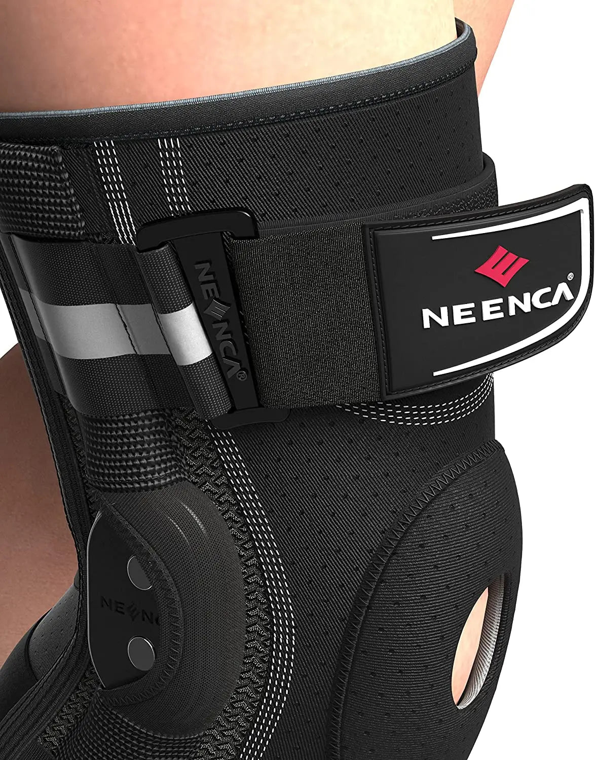 Hinged Knee Brace with Dual Side Stabilizers & Adjustable Straps for Pain Relief, Sports & Recovery Support | Thomler