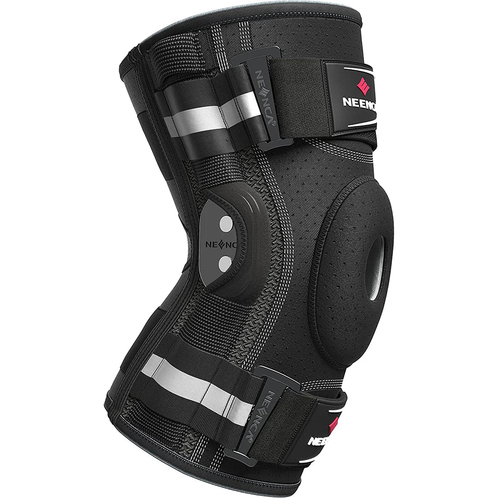 Hinged Knee Brace with Dual Side Stabilizers & Adjustable Straps for Pain Relief, Sports & Recovery Support | Thomler