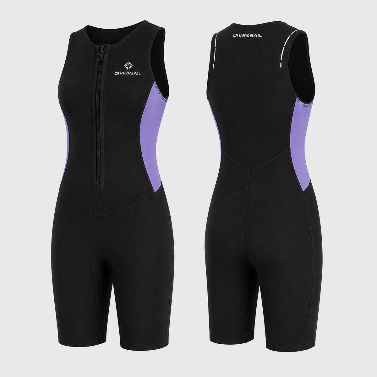Sleeveless Shorty Wetsuit – 2mm Neoprene for Warm Water Swimming & Surfing | Thomler