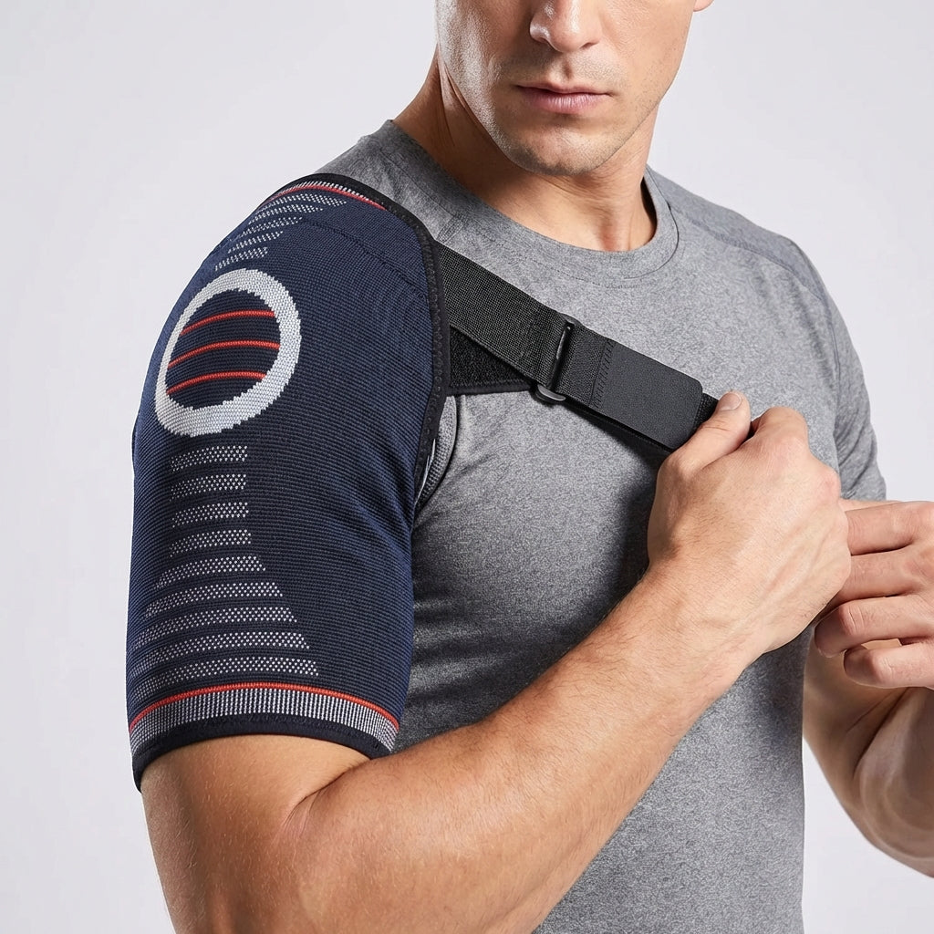 Rotator Cuff Brace with Adjustable Compression Straps for Shoulder Pain Relief & Joint Stability | Thomler