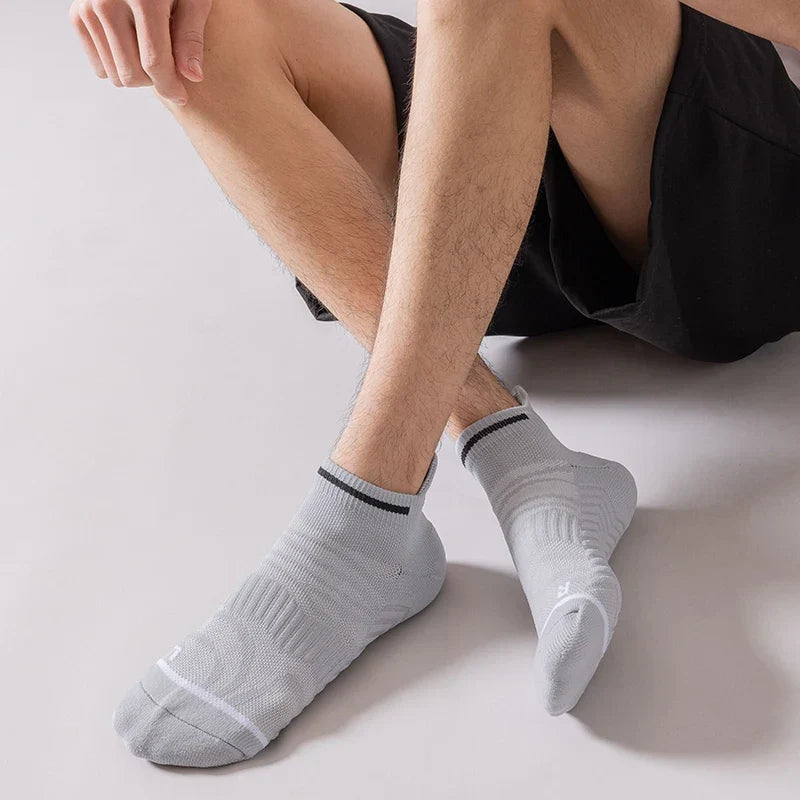 Cushioned Quarter Ankle Athletic Socks with Arch Support & Reinforced Heel for Running, Training & Sports | Thomler