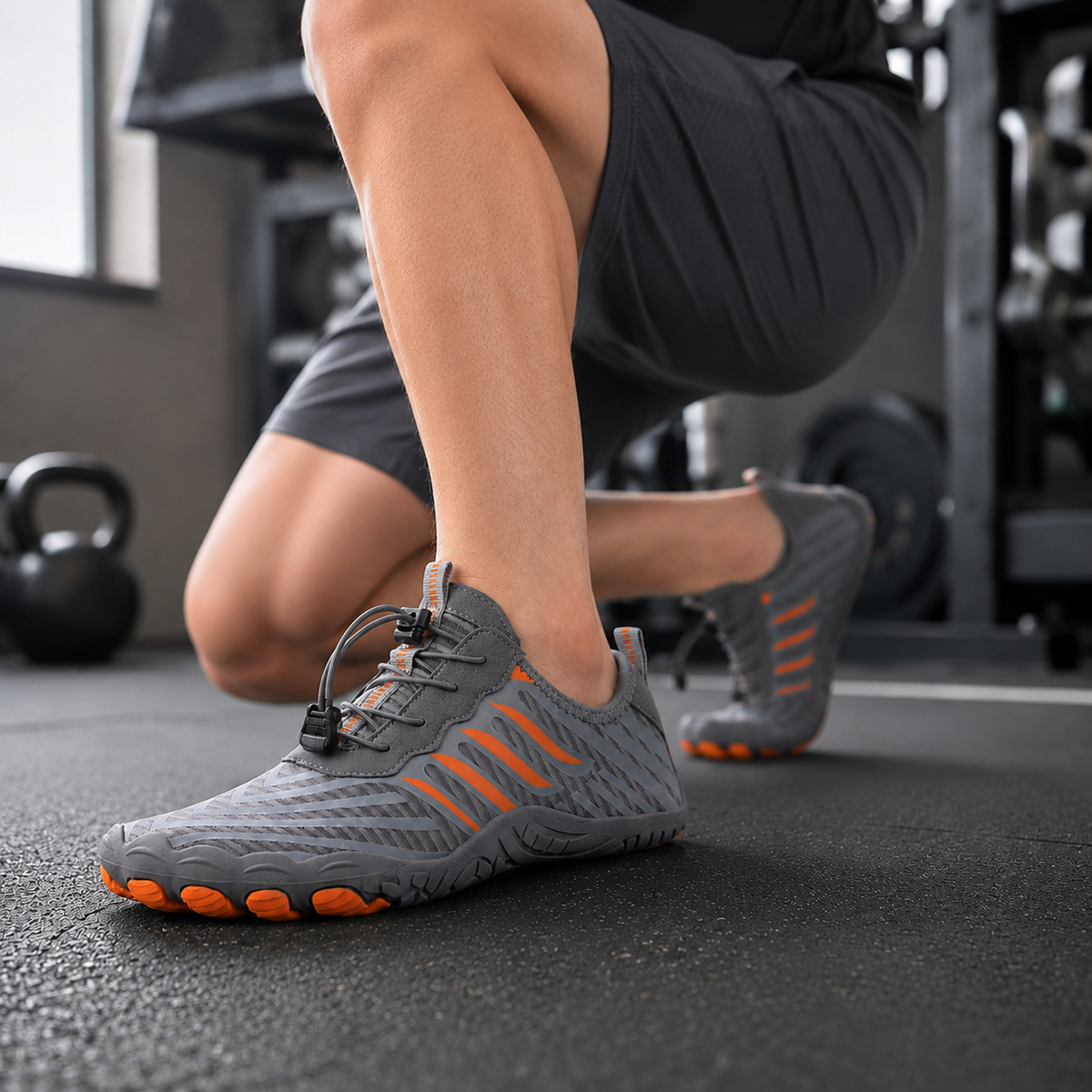 Zero-Drop Training Sneakers for Weightlifting – Thin-Sole Gym Footwear for Squats & Deadlifts – Breathable Mesh, Non-Slip Grip, Men's & | Thomler