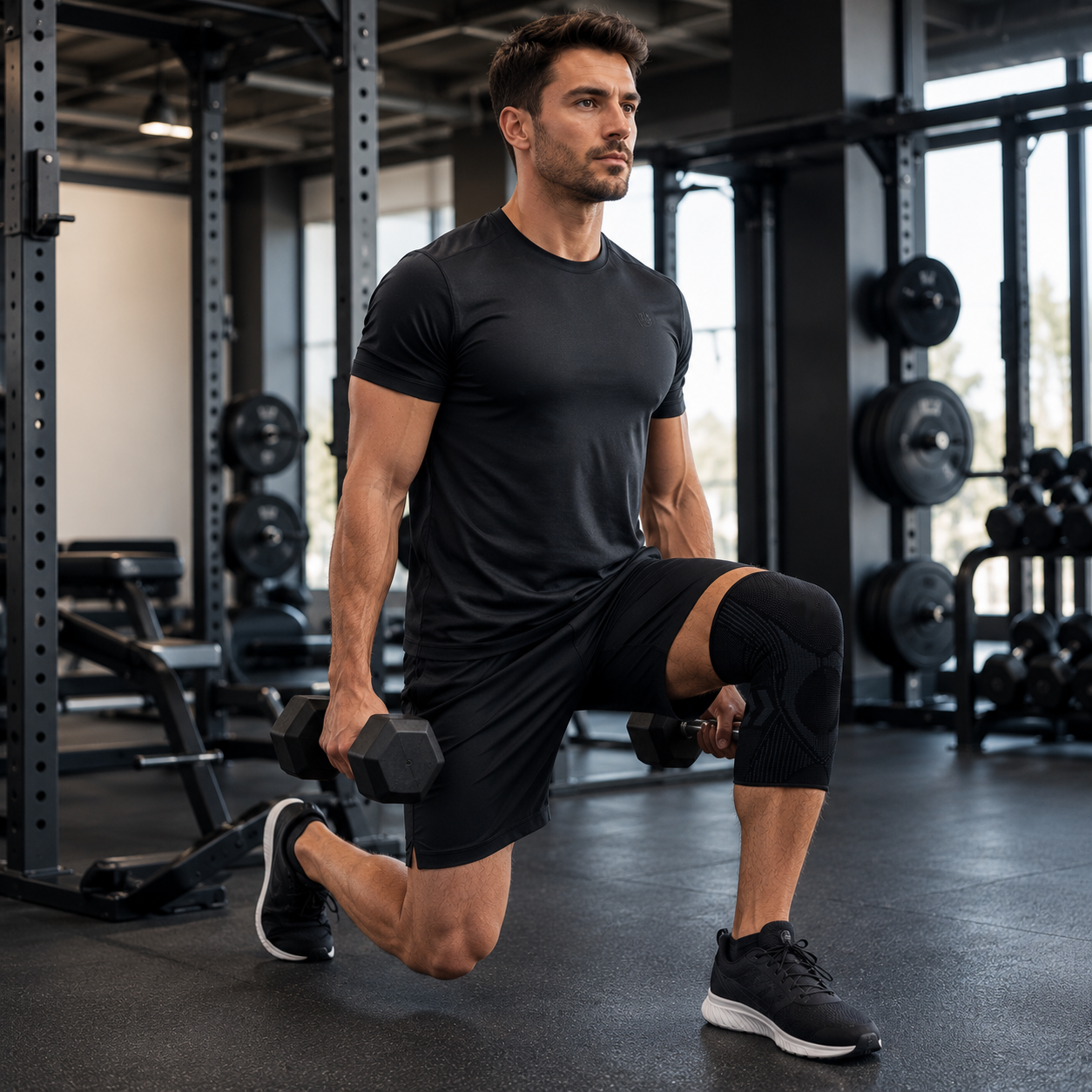 Compression Knee Sleeve for Joint Support & Pain Relief – Breathable Elastic Brace for Running, Sports & Everyday Activity | Thomler