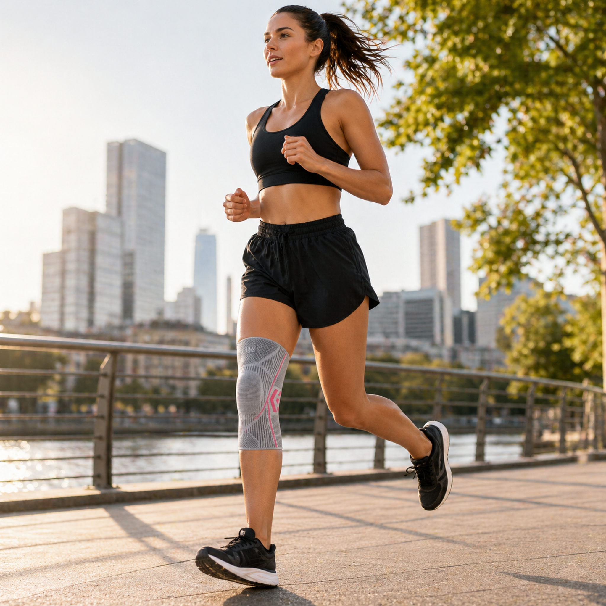 Compression Knee Sleeve for Joint Support & Pain Relief – Breathable Elastic Brace for Running, Sports & Everyday Activity | Thomler