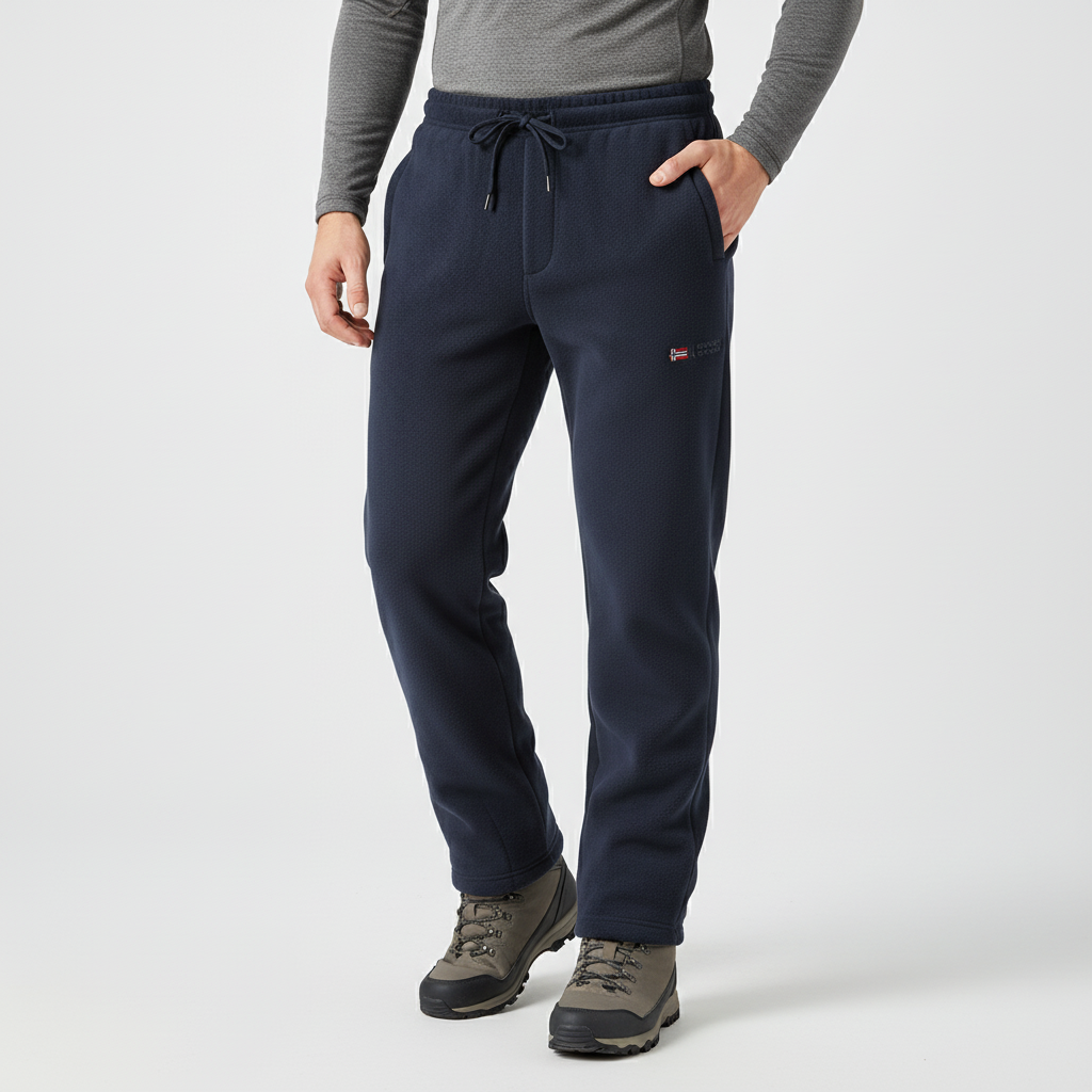 Insulated Fleece Winter Snow Pants for Skiing, Camping & Outdoor Work – Unisex Thermal Cold Weather Trousers with Elastic Waist & Deep | Thomler