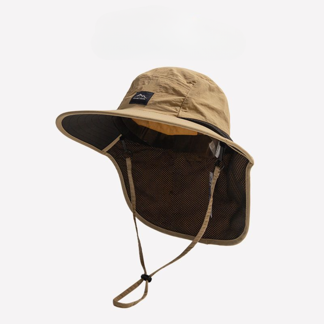 Adventure Fishing Headwear with Fold-Down Mesh Shield for Neck & Ears | Outdoor Boonie Cap for Hiking & Camping | UPF 50+ Shaded Crown & | Thomler