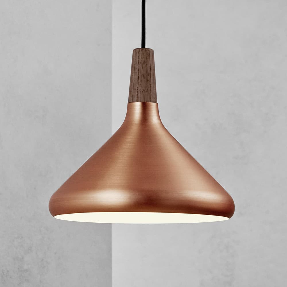 Pendant Light Iron Wood 10.6 in Adjustable Indoor Ceiling Lamp White Black Silver Rose Gold Grey Modern Dining Room Kitchen Island Lighting | Thomler