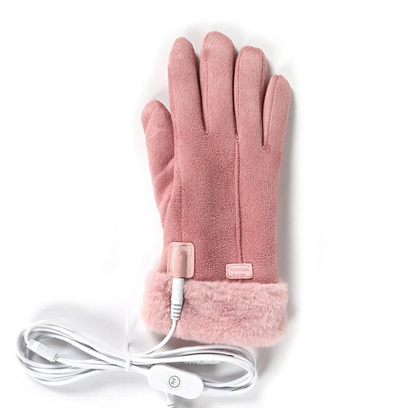 Women's Battery-Heated Gloves with Touch Screen Fingertips – Winter Hand Warmers | Thomler