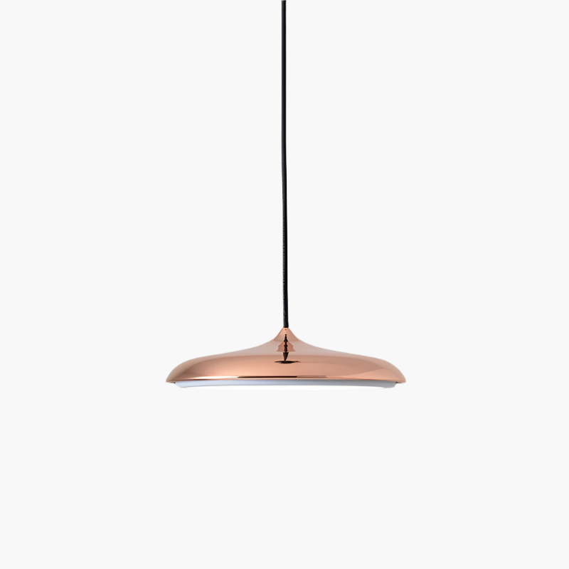 Pendant Light Metal Acrylic LED 25.0 cm Black Dining Room Kitchen Island Hanging Ceiling Lamp Scandinavian Minimalist | Thomler