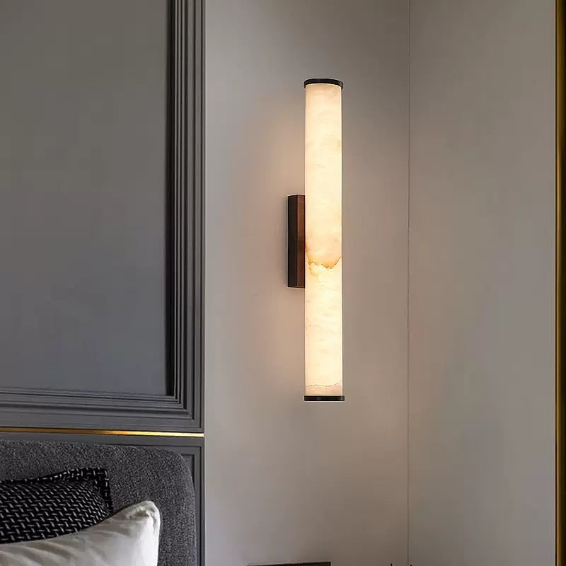 Wall Lamp Marble Copper Up To 31.5 in Warm LED Bedroom Hallway Modern Minimalist Sconce Lighting Fixture | Thomler