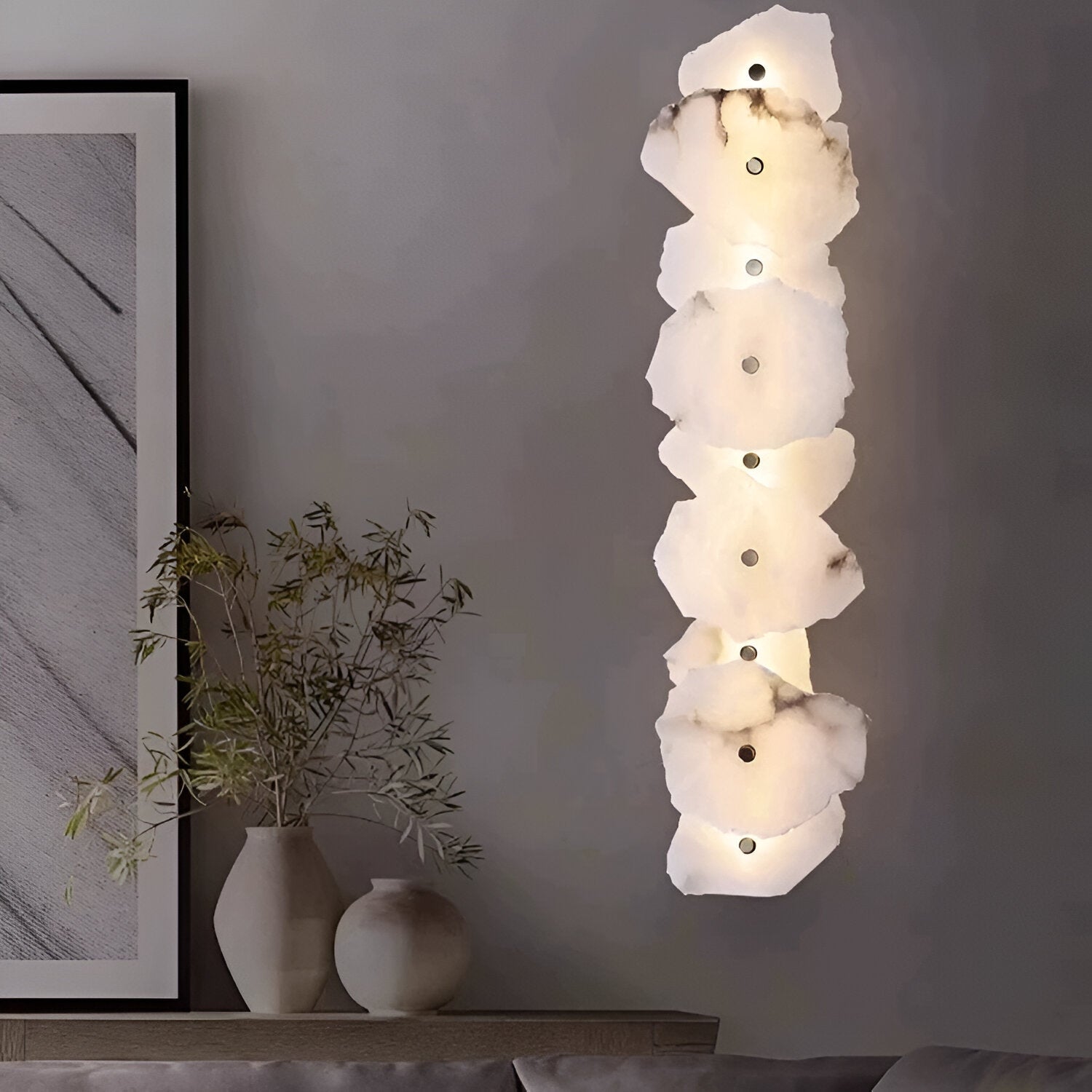 Wall Lamp Marble 5.1 in LED Warm White Hallway Staircase Corridor Modern Decorative Lighting Fixture | Thomler