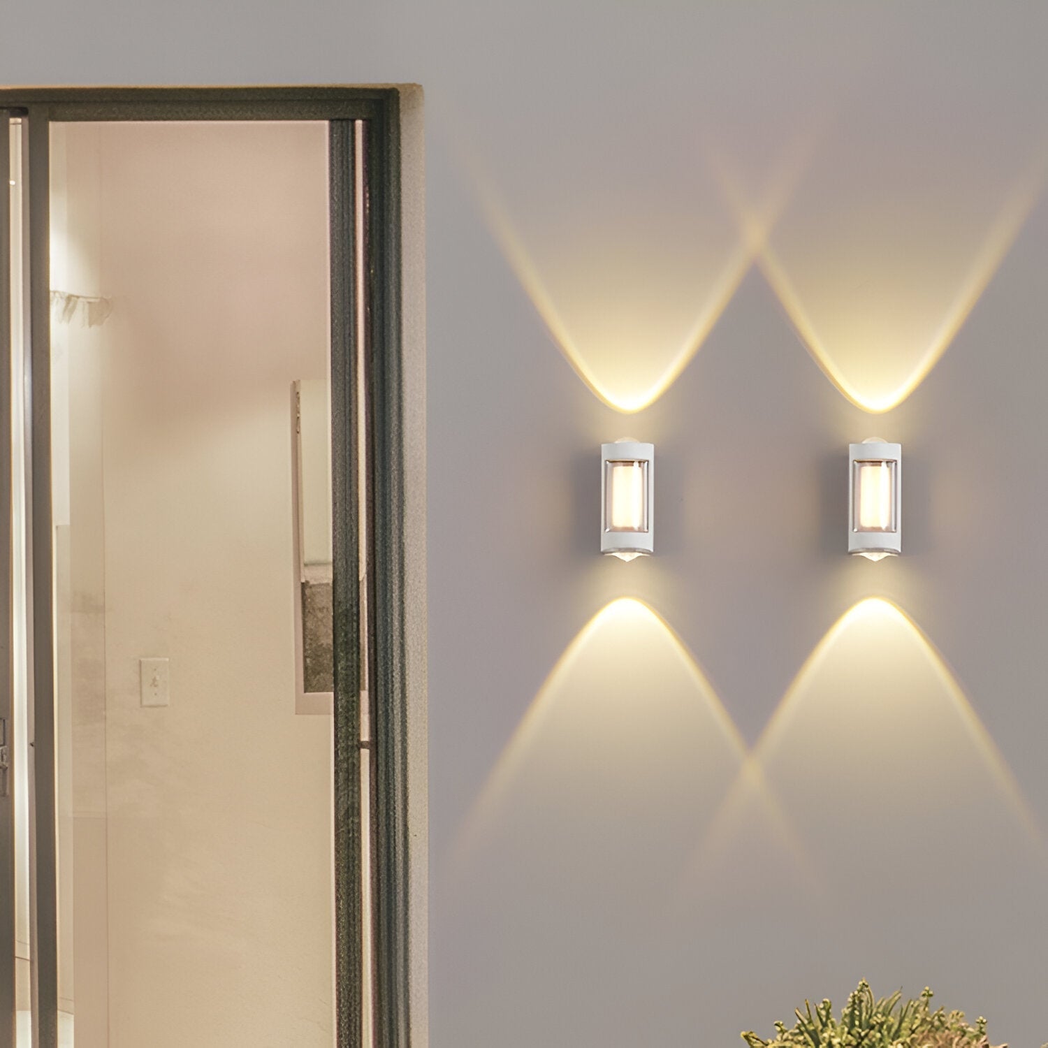Wall Light Metal 27.0 cm Up Down Black Outdoor Facade Garden Entrance Waterproof LED Architectural Lighting IP65 | Thomler